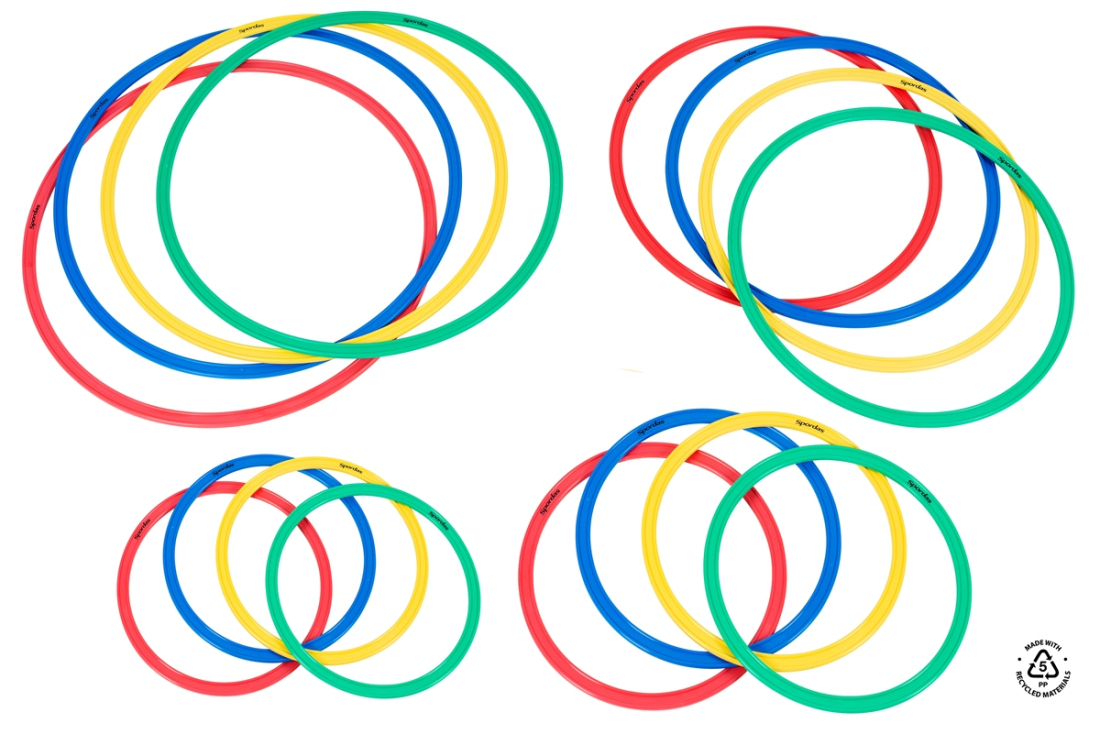 Set of 4 Durable Flat Hoops