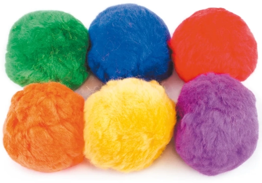 Set of 6 Fleece Balls