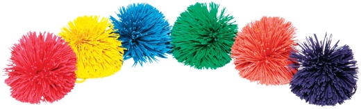 Set of 6 Pom Pom Balls