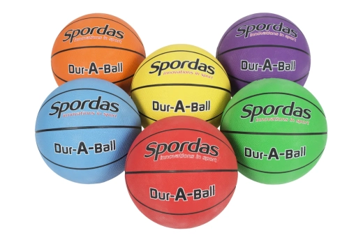 Set van 6 basketballen Dur-O-Sport