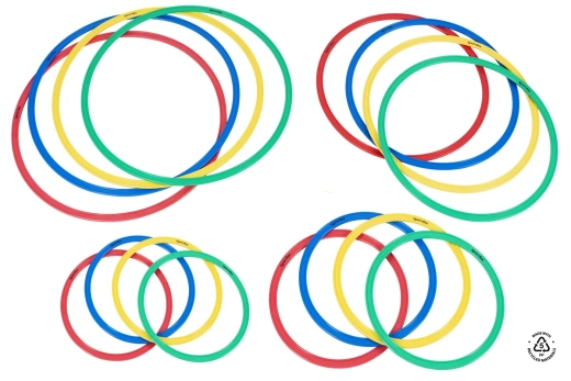 Set of 4 Durable Flat Hoops