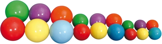 Set of 6 Colored All Balls