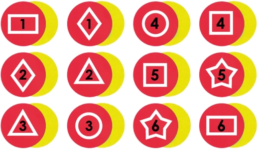Set of 12 Memory Relay Poly Spots
