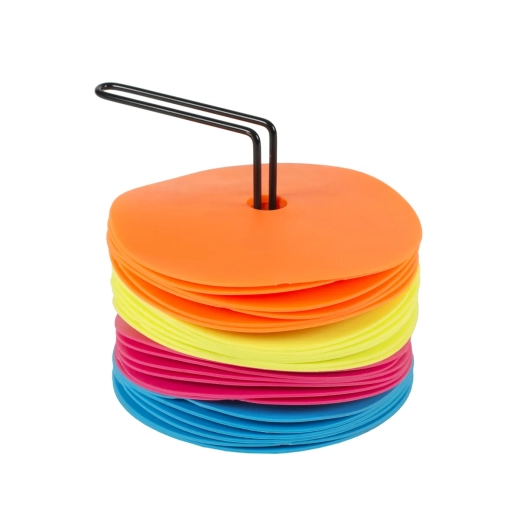 Lot de 24 marques au sol fluo