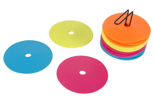 Lot de 24 marques au sol fluo