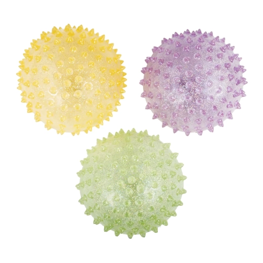 Set of 3 Glitter Knobby Balls