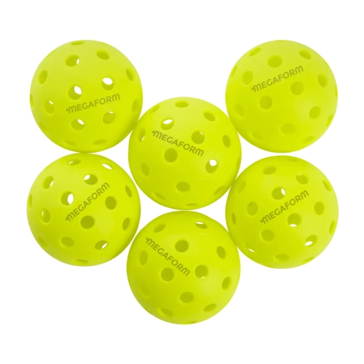 Set of 6 Megaform Pickleball Balls Outdoor