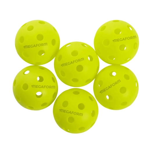 Set of 6 Megaform Pickleball Balls Indoor