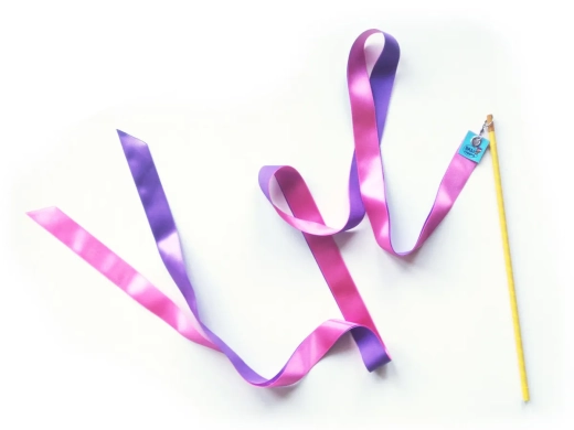 Bicolor Ribbon Wand