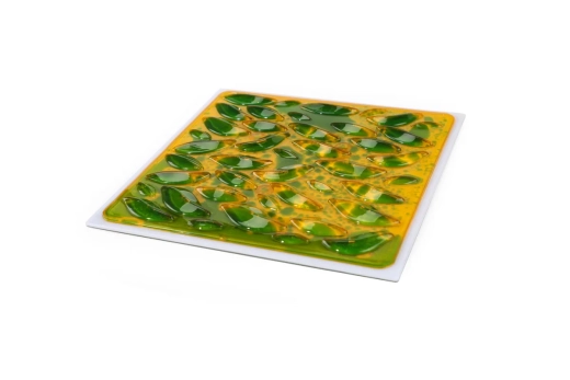 Lot de 4 dalles gel texturées