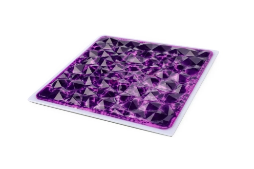 Lot de 4 dalles gel texturées