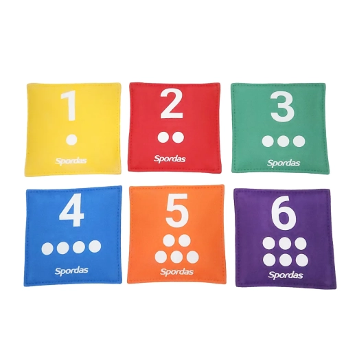 Nummerierten Bohnensäckchen 6er-Set