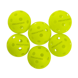 Set of 6 Megaform Pickleball Balls Indoor