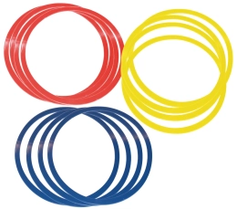 Set of 12 Flat Hoops
