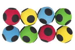 Set of 8 Soft Hook-N-Loop Balls