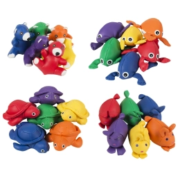Set of 6 Bean Bag Animals