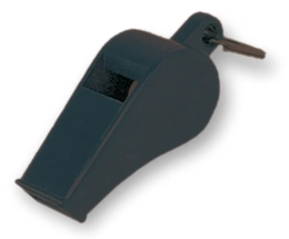 Set of 12 Black Whistles