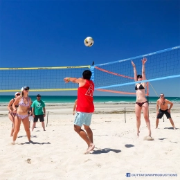 TriBall Fun 3-Way Volleyball Net System
