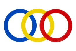 Set of 3 Juggling Rings 24cm